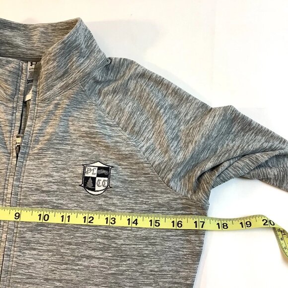 Under Armour Heatgear Long Sleeve Pullover Running Shirt 1/2 Zip Size Small - Picture 7 of 10